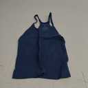 ODODOS Women's Crop Seamless Rib-Knit Camisole Strappy Racerback Cropped Tank Tops M/L
