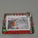 Baby's First Christmas Sentiment Metal Picture Frame for 4x6 Photo Frame HD Glass Display Christmas Decorations (2025 Merry Christmas)