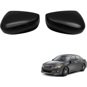 munirater 2Pcs Front Driver Side and Passenger Side Rearview Mirror Cover Cap Replacement for 2008-2012 Accord
