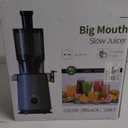 Cold Press Juicer, Wide Mouth & Large Feed Chute, Juicer Machines For Whole Fruits & Vegetables, Slow Masticating Self Feeding for Juice Extractor Machine, Easy to Clean, High Juice Yield