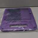 LTROP iPad Case for 9th/8th/7th Gen (2021/2020/2019), Purple, Portable Electronic Device Cover with Built-in Screen Protector, Shockproof Handle Stand, Compatible with 10.2-inch iPad