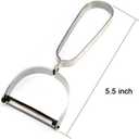 5 x (1 Pack 5.5" L Sharp Stainless Steel Peeler Kitchen Vegetable Peelers for Peeling All Sort of Vegetables and Fruits