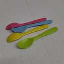 GET FRESH Bamboo Kids Spoons Set  4-pack Reusable Bamboo Fiber Kids Spoons for Everyday Use  Large Bamboo Kids Cutlery for Daily Mealtime  Colorful Bamboo Utensils for Toddlers and School Children