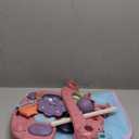 dearlomum Baby Play Mat Gym, Funny Play Piano Tummy Time Activity Mat with 5 Infant Sensory Toys, Music and Lights, Boy & Girl Gifts for Newborns 0 to 3 6 9 12 Months (Pink)