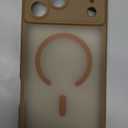 Thomo Magnetic for iPhone 17 Pro Max Case, [Compatible with Magsafe] [Full Camera Protection] Translucent Matte Military Grade Shockproof with Anti-Fingerprint Phone Cover 2025, Brown