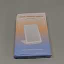 FUNTOUCH Rechargeable Travel Makeup Mirror with 72 Led Lights, Portable Lighted Beauty Mirror, 3 Color Lighting, Dimmable Touch Screen, Tabletop LED Folding Cosmetic Vanity Mirror (White)