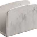 BINO Napkin Holder - Matte Marble Napkin Dispenser for Dinner Table | Black Kitchen Accessory