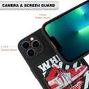 2 x Compatible with iPhone 15 Pro Case for Boys Cool Sports Basketball Shoes Style Phone Cover Soft Silicone Funny Pattern TPU Shockproof Protective Case (6.1 inch) (Black)