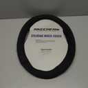 Skechers Steering Wheel Cover, Memory Foam Car Steering Wheel Cover,14.5-15inch Anti-Slip Safety Comfortable Desgin, Universal Accessory for Diverse Cars, Truck,SUV (Black & Black)