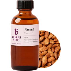 Bramble Berry Almond Fragrance Oil 2 oz | Sweet Marzipan and Amaretto Scent for Soap Making, Candles, Lotion, Bath Bombs & Perfume | Skin Safe, Vegan, Paraben & Phthalate Free, DIY Craft Essential