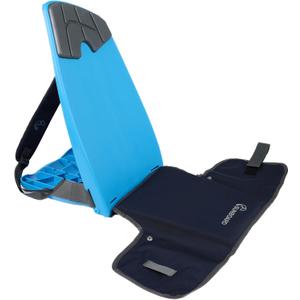 Portable Ground Chair for Beach, Camping, Park & Stadium – 5-Position Recline, Wearable with 8L Storage – Backpack Style – (Blue)
