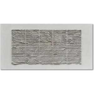 NANKAI Art White Thick Texture abstract art Oil painting 30x60 Inches large Contemporary Minimalist art Home wall Decoration (NKHB181)