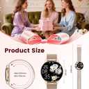 LIGE Smart Watch for Women, 1.43" AMOLED Screen Smartwatch with Answer/Make Call for iPhone/Android/Samsung, Fitness Tracker with 120+ Sport Modes, Sleep/Health Monitor, IP68 Waterproof, 2 Bands, Gold