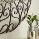 Deco 79 Metal Scroll Home Wall Decor Wall Sculpture, Wall Art 29" x 4" x 29", Brown