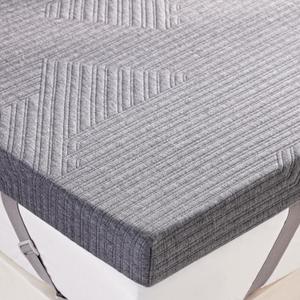 BDEUS 3 inch Extra Firm Memory Foam Mattress Topper King Size for Big Guys, Supportive Mattress Pad for Back Pain Relief, Firm Foam Bed Topper with Senior Grey Cover, CertiPUR-US Certified