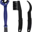 2 x Durable Motorcycle & Bike Chain & Gears Maintenance Cleaning Brush Cleaner Tools - (Blue)