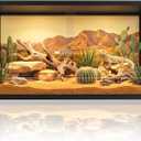 120 Gallon Reptile Enclosure 48" x 24" x 24", Front Opening Reptile Enclosure with Tempered Glass Doors, Safety Lock & Screen Top Ventilation, for Bearded Dragon, Ball Python, Snake, Gecko