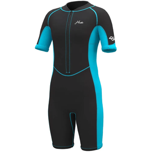 Hevto Kids Wetsuit Shorty for Boys Toddler Girls Youth 2mm Neoprene Thermal Wet Suit Front Zip for Swimming Snorkeling Surfing Diving 16