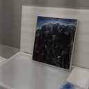 INVIN ART Framed Canvas Giclee Print Sacred Treasure of Mountain, 1933 by Nicholas Roerich Wall Art Living Room Home Office Decorations(White Slim Frame,24"x32")