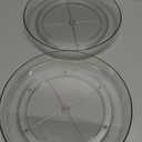 2 Pack, 10 Inch Clear Non-Skid Lazy Susan Organizers - Turntable Rack for Kitchen Cabinet, Pantry Organization and Storage, Fridge, Bathroom Closet, Vanity Countertop Makeup Organizing, Spice Rack