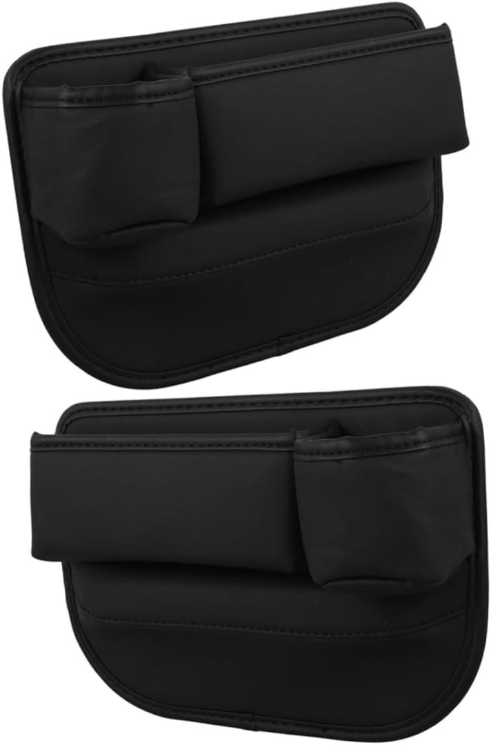 2Pcs Car Gap Filler Organizer Durable Car Seat Storage Box for Phones Keys Snacks Fit for Seat Gaps Multi Functional Storage for Interior