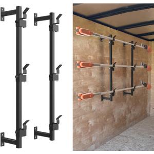 ELITEWILL Weed Eater Racks for Enclosed Trailer Trimmer Rack Weedeater Rack for Trailer Landscape Truck Holder Lawn Equipment Accessories