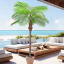 ANTING Artificial Palm Tree 8.5ft Tall Trees Plants 20Leaves Outdoor Palm Trees for Outside Patio Trees for DecorIncreased UV Protection