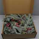 idyllic 6FT Christmas Garland with Red Berries and Pinecones - Table Decor, Winter Greenery for Holiday Season Mantel, Fireplace, Table Runner, Centerpiece Decoration