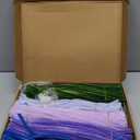 216PCS Taro Purple and Green Pipe Cleaners Craft Supplies Pipe Cleaners Bouquet Supplies Blossom Tulips Lily Chenille Stems Bulk DIY Flower Bouquet Kit for Wedding Gift, Holiday Decoration