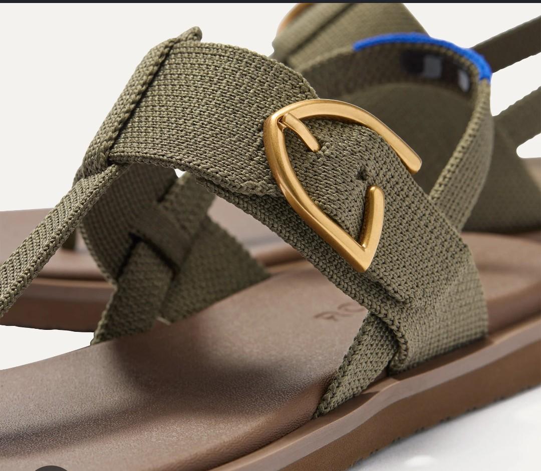 Rothy's Sandals Color Olive Size 7.5
