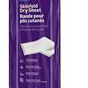 Medline Skinfold Dry Sheet, Skin Moisture Management, Soft, Non-Chafing, Pre-Cut & Ready to Use, 6" x 14" (8 Count)