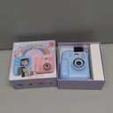 Kids Instant Print Camera, 1080P HD Kids Camera Instant Print, Includes 32GB SD Card, Adapter & 4 Paper Rolls,Christmas or Birthday Gift for Girls Boys Age 3-12Blue