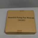 Stainless Steel Frying Pan with Lid, 8 Inch Honeycomb Non Stick Frying Pan, Small Stainless Steel Nonstick Pans W/Lid, Safe Nonstick Skillet Egg Omelete Pans, Oven Safe, Induction Compatible,PFOA Free