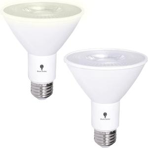 2 Pack PAR30 LED Flood Dusk to Dawn Light Bulbs Outdoor Photocell Sensor 12W 100 Watt Equivalent 1200 Lumens Waterproof E26 5000K Cool White Super Bright Auto On/Off Security Spotlight Indoor/Outdoor