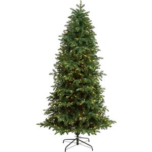 Nearly Natural 7ft. South Carolina Fir Artificial Christmas Tree with 550 Clear LED Lights and 2078 Bendable Branches