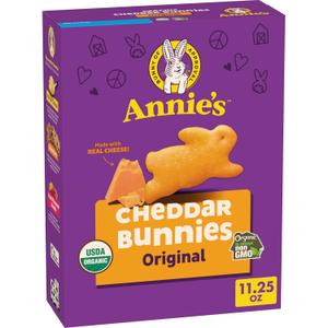 Annie's Organic Cheddar Bunnies Original Baked Snack Crackers, 11.25 oz, BBD: MAR 20/2026