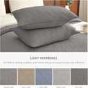 Lady Ann Gray Oversized King Bedspread 128x120, 3Pcs Extra Large Farmhouse Lightweight King Quilt Bedding Set Soft Quilted Leaves Pattern Printed Bedspreads for All Season