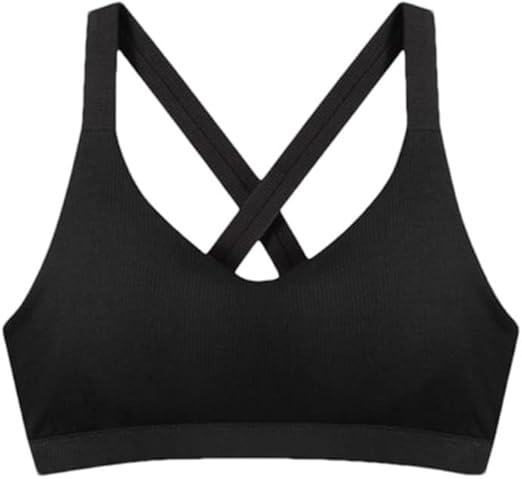 Wvapzxx Tank Tops For Women With Chest Pad Backless Crop Top Camisole V Neck Sexy Casual Plain Tube Vest, M