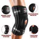 NEENCA Professional Knee Brace for Knee Pain, Adjustable Knee Support with Patented X-Strap Fixing System, Support and Stability for Joint Pain Relief, Arthritis, Meniscus Tear,ACL,PCL, Runner, Sports, Small