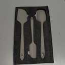 DI ORO Silicone Spatula Set - Rubber Kitchen Spatulas for Baking, Cooking, & Mixing - 600F Heat-Resistant & BPA Free Silicone Scraper Spatulas for Nonstick Cookware - Dishwasher Safe (3pc, Black)