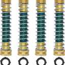Garden Hose Extension Adapter, Hose Kink Protector with Coil Spring, 4 Pack