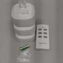 Syantek Remote Control Outlet Wireless Light Switch for Household Appliances, Expandable Remote Light Switch Kit, Up to 100 ft Range, FCC Certified, ETL Listed, White (3 Outlets + 1 Remotes)