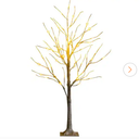 4 ft. White Pre-Lit Twig Birch Artificial Christmas Tree for Christmas Holiday with 48 LED Lights