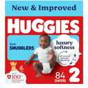 Huggies Size 2 Diapers, Little Snugglers Baby Diapers, Size 2 (12-18 lbs), 84 Count,