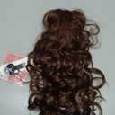 QGZ 20" Wavy Ponytail Extension, Claw Clip Ponytail Hair Extension, Natural Synthetic Hairpiece for Women Daily Use(Auburn)