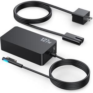 127W Surface Book 3 Charger, for Microsoft SurfaceBook 3 2 1, Windows Surface Laptop Studio 2 1, Surface Laptop/Pro/Go Power Supply AC Adapter Cord, Fast Charge with Magnetic Plug & LED