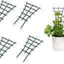 Feitore Mini Plant Trellis Garden Trellis for Climbing Plants Outdoor Plastic Superimposed Potted Plant Support Flower Supports (4 Pcs)