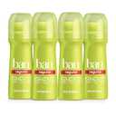 Ban Invisible Roll-on Antiperspirant Deodorant for Women and Men, 24-hour Underarm Odor & Sweat Protection, Regular Scent, 3.5 Oz, Pack of 4