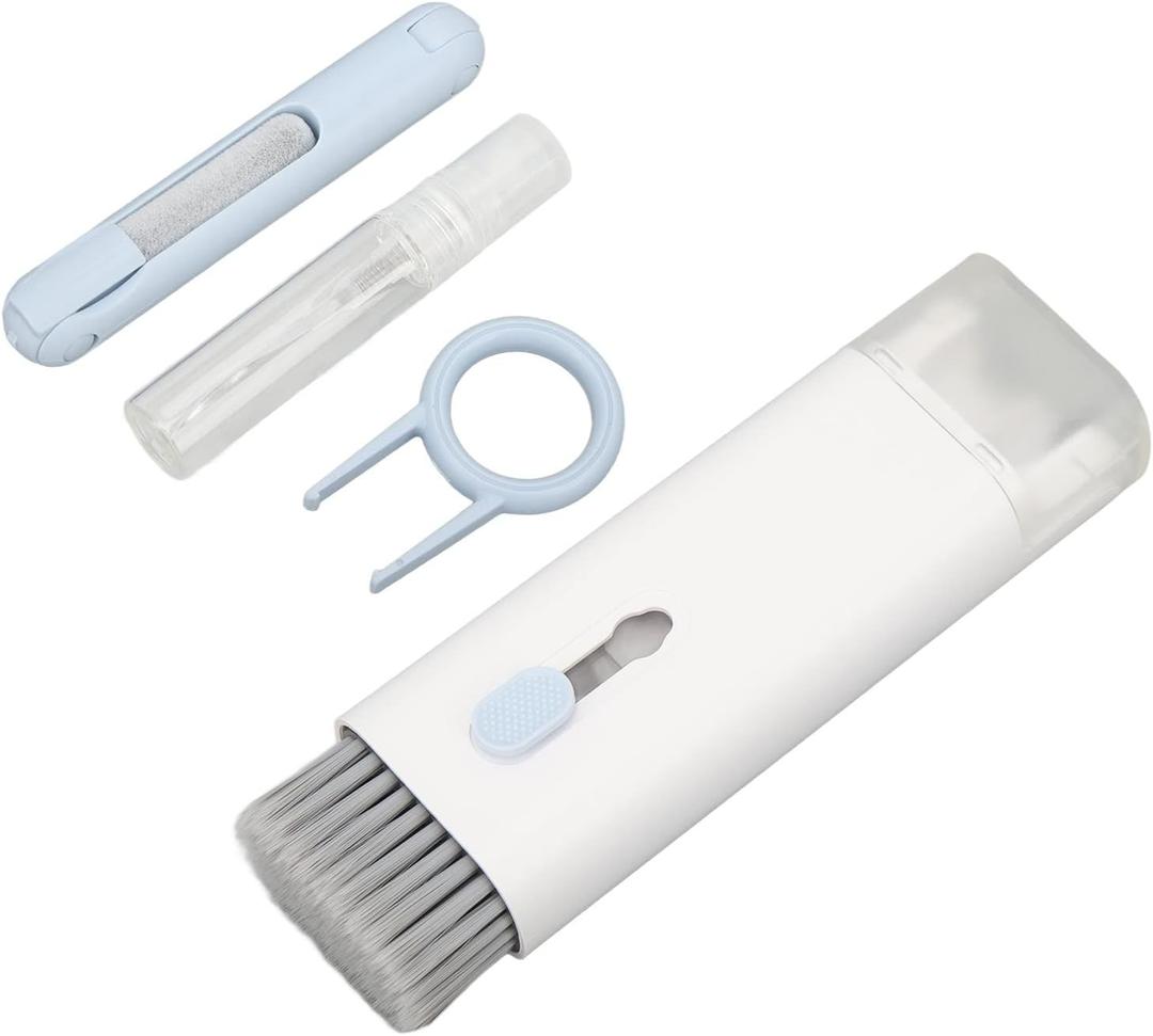 Acouto 7in1 Electronics Cleaner Kit Keyboard Cleaner, Multifunctional Cleaning Tool with Cleaning Fluid for PC Monitor, Earbud, Cell Phone, Laptop, Computer,Earphones