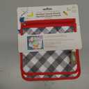 Perfect Snack Pouch 2 in A Pack 7×7 inch  White,Black,Red